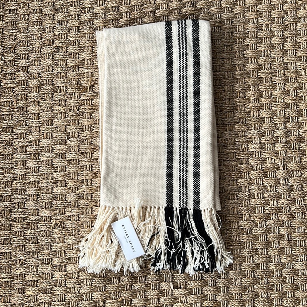 APIECE APART hand loomed Peruvian shawl 75x39 new